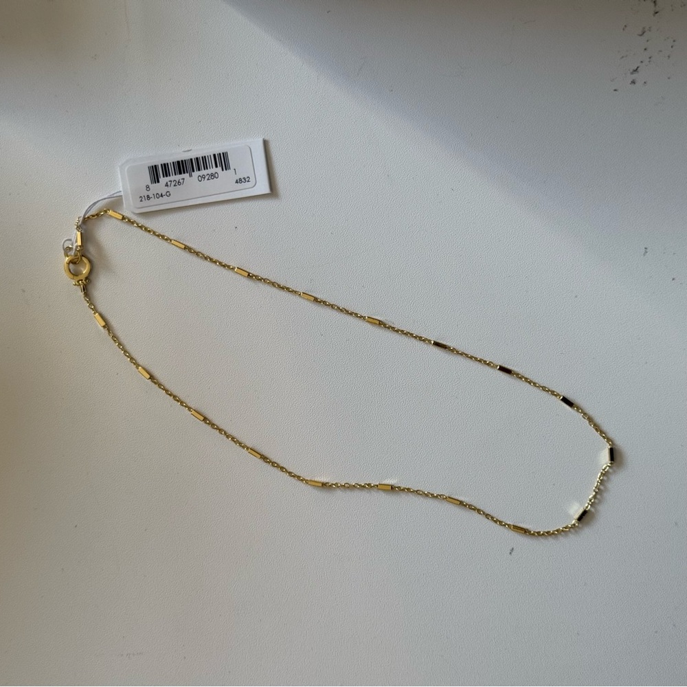 Gorjana Delicate Beaded Gold Necklace